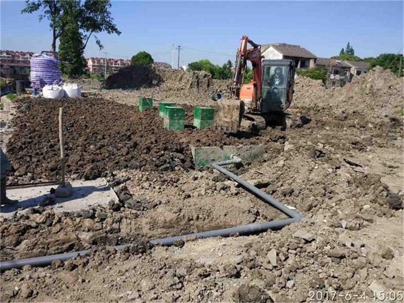 成都市成灌高速石家橋收費(fèi)站AB區(qū)，地埋式生活污水處理系統(tǒng)